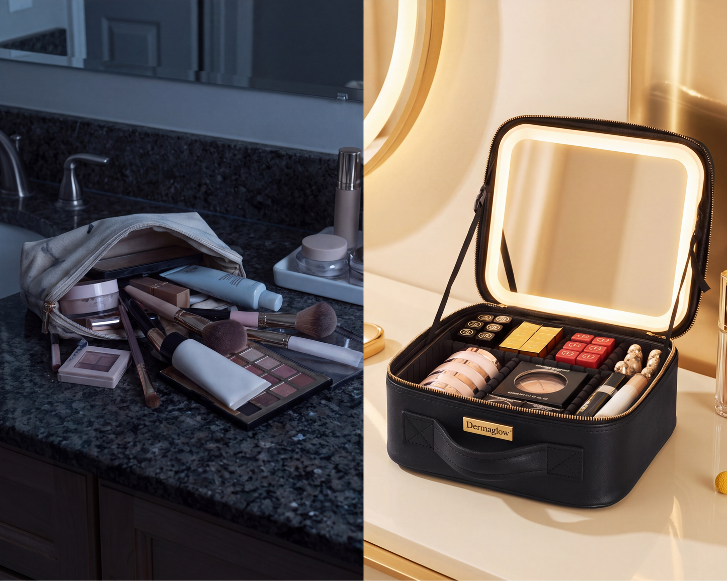 Dermaglow LumiCase™ LED Beauty Organizer